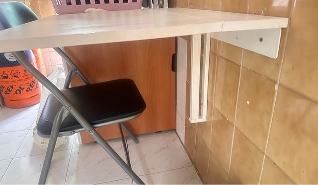 Mesa plegable NORBERG 74x60cm blanca