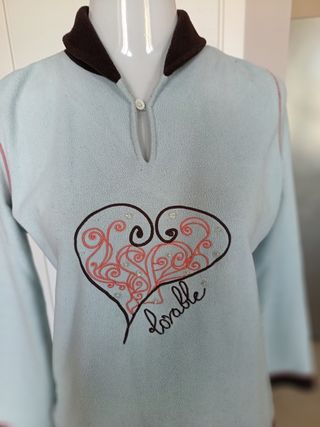 Pigiama flanella celeste - lovable