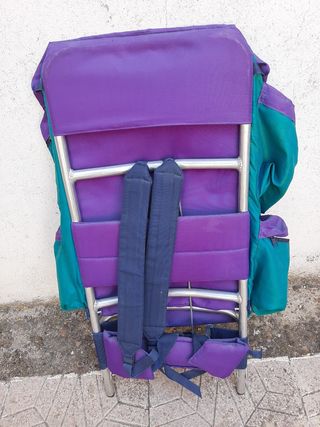Mochila Arap camping morada-verde agua