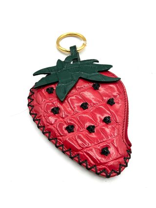 Llavero Versace fresa rojo