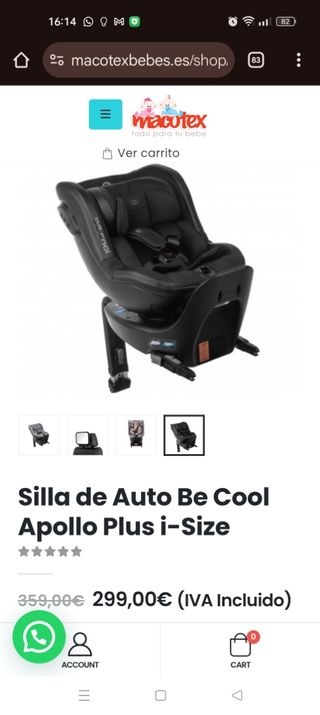 Silla coche Be Cool Apollo Plus i-Size