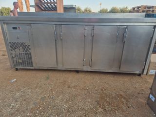 Bajo mostrador nevera acero inoxidable