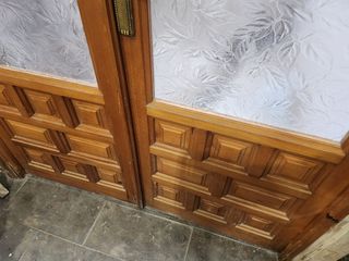 Puerta doble madera maciza