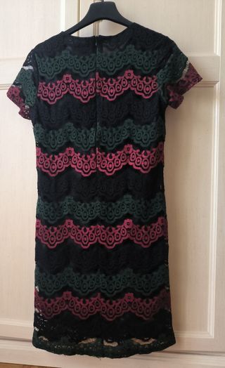 Abito pizzo E&D M nero multicolor