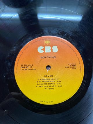 LP Bob Dylan - Saved (1980)