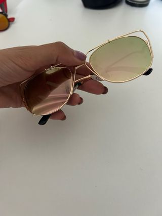 Occhiali sole donna oro rosa