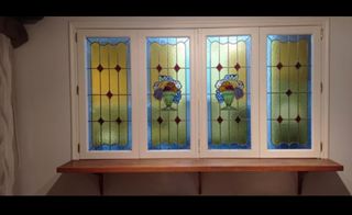 Ventanas vidriera emplomada: 4 piezas