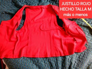 Traje típico canario mujer rojo-negro 🇮🇨