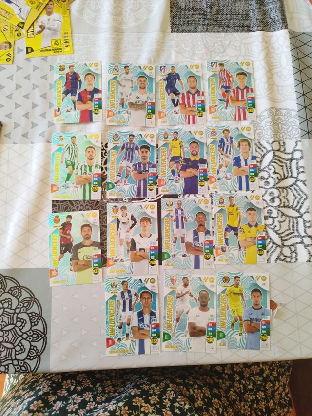 Cromos Adrenalyn Influencers - 16 cartas