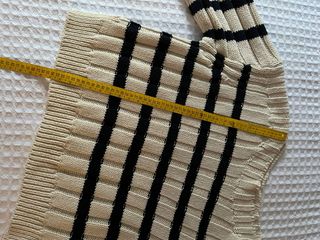 Jersey rayas Zara beige-negro