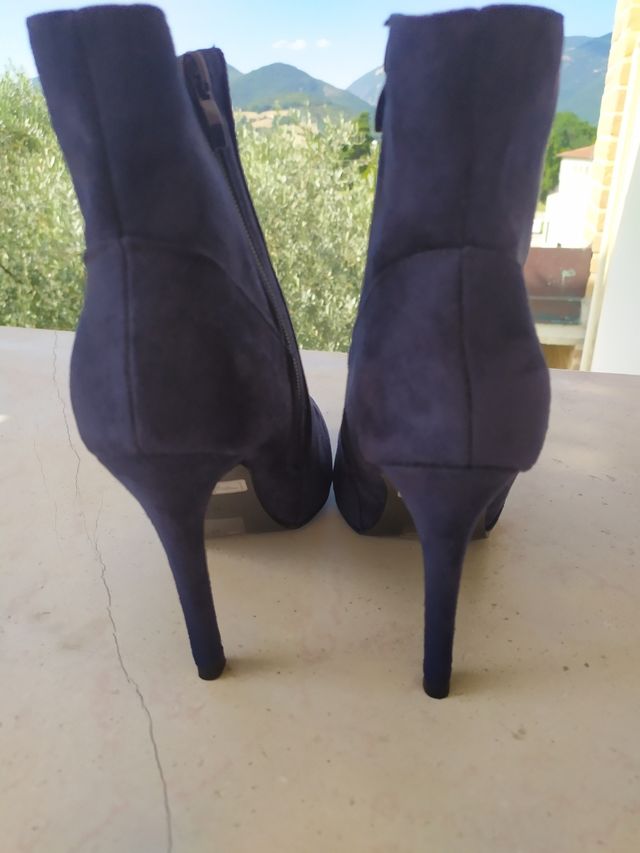 Stivaletti scamosciati blu