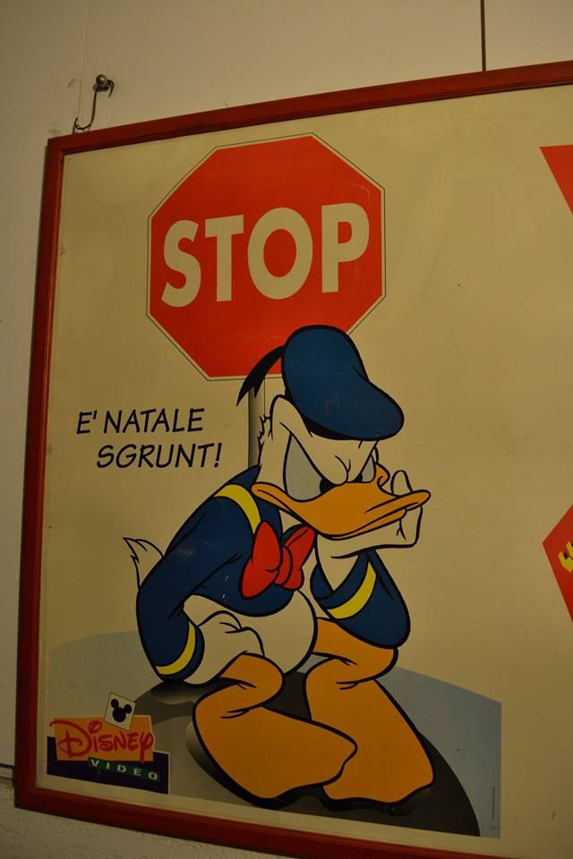 Manifesto Vintage Paperino, Donald Duck,