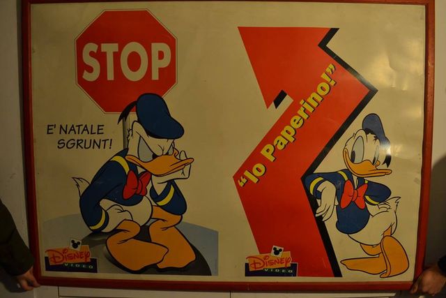 Manifesto Vintage Paperino, Donald Duck,