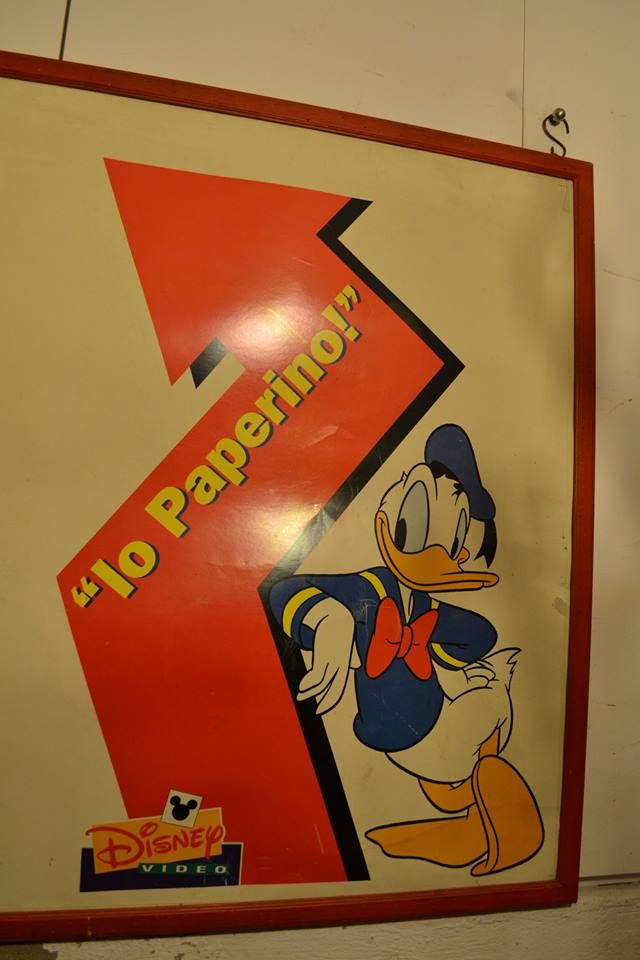 Manifesto Vintage Paperino, Donald Duck,