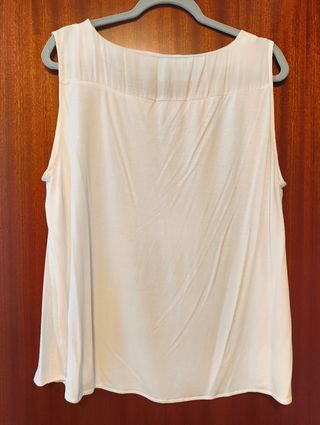 Blusa blanca tirantes mujer