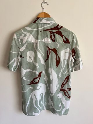 Camisa Zara - Manga Corta Estampada