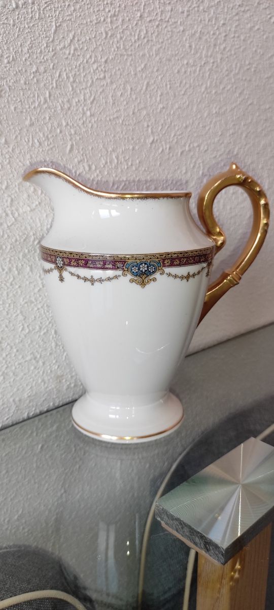 Zuccheriera e lattiera in porcellana Limoges
