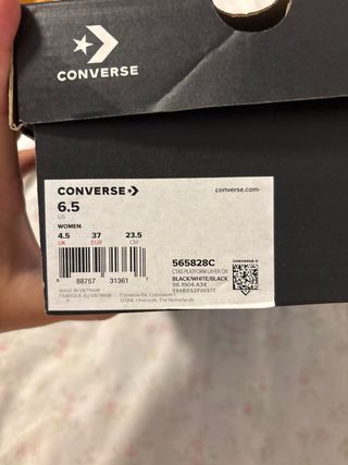 Converse negras plataforma