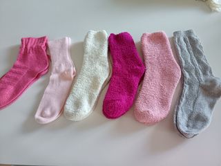 6 Paia Calzini Donna - Rosa & Grigio