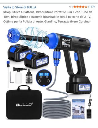 Idropulitrice a batteria alta pressione