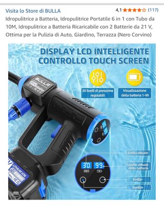 Idropulitrice a batteria alta pressione