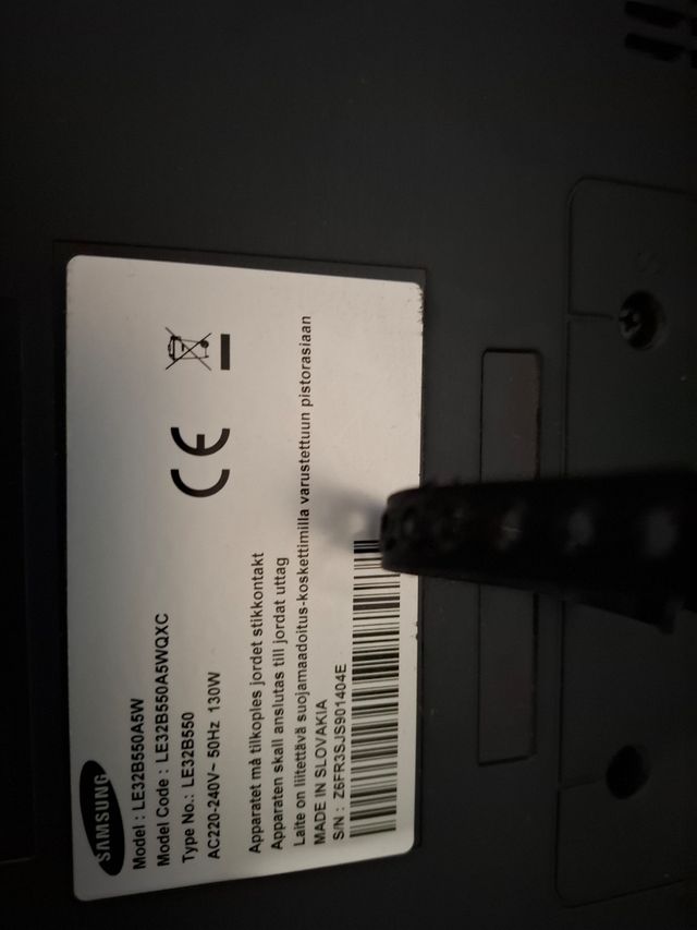 TV Samsung - Televisor Negro de 35 pulgadas