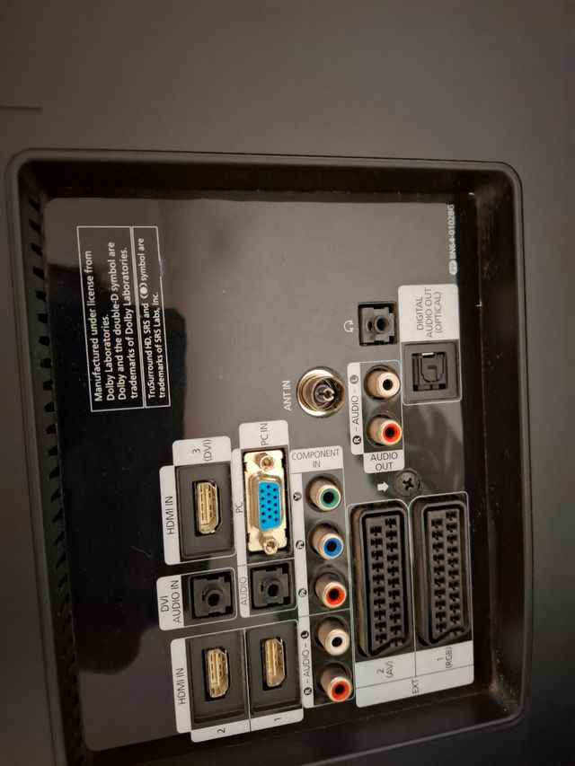 TV Samsung - Televisor Negro de 35 pulgadas