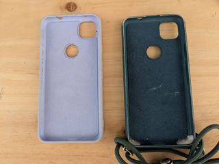 Fundas silicona Pixel 4a - color lila claro y azul