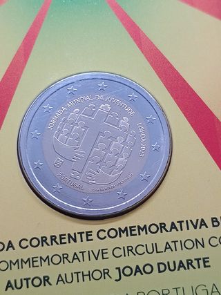 Moneta 2€ Portogallo 2023 - Giornata Mond Gioventù