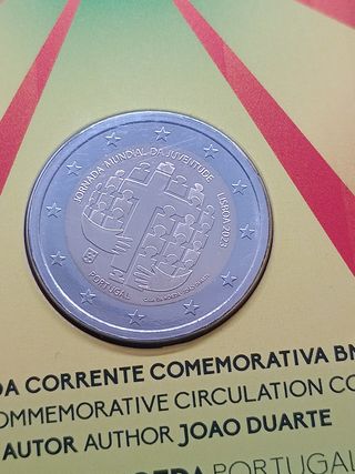 Moneta 2€ Portogallo 2023 - Giornata Mond Gioventù