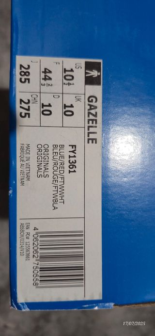 Zapatillas Adidas Gazelle - 44,5