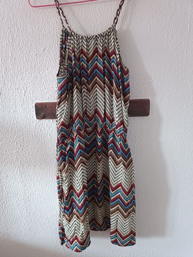 Vestido boho chic multicolor talla M