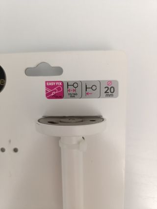 Supporto asta bianco Inspire 20mm