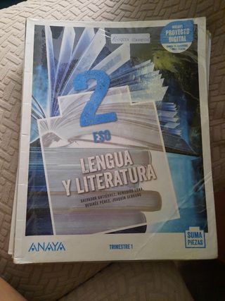 Libro lengua y literatura 2 eso anaya