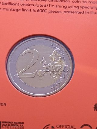 2€ moneta commemorativa Erasmus 2022 Portogallo