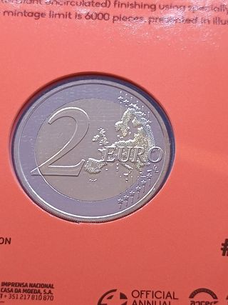 2€ moneta commemorativa Erasmus 2022 Portogallo