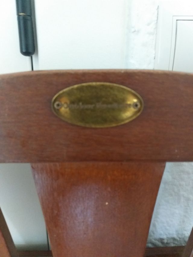 Silla plegable madera vintage