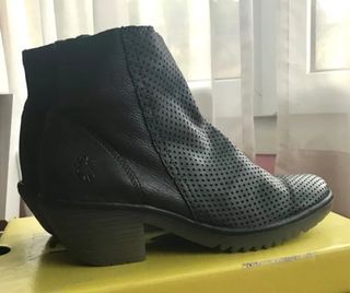 Botas Fly 40, Piel, Azul Marino