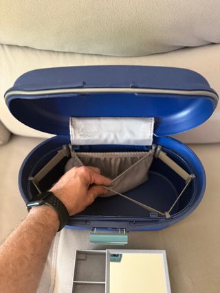neceser maquillaje Samsonite rigido con codigo azu