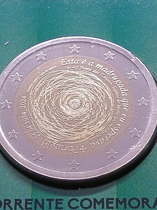Moneta 2€ Portogallo 2024 - Rivoluzione Garofani
