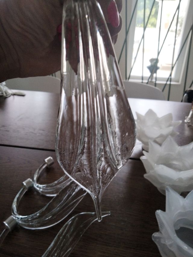 4 Bracci Lampada Vetro Murano