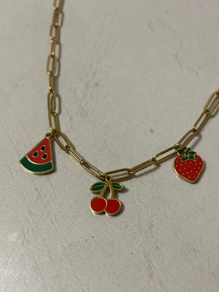 Collana Frutta - Acciaio dorato