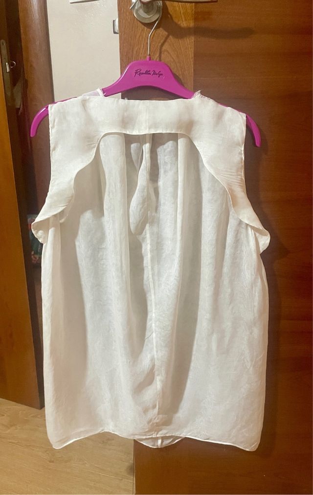 Blusa Zara blanca mujer