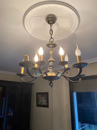 Más Rebajada - Lámpara vintage de 5 brazos