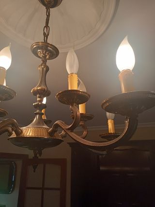 Más Rebajada - Lámpara vintage de 5 brazos