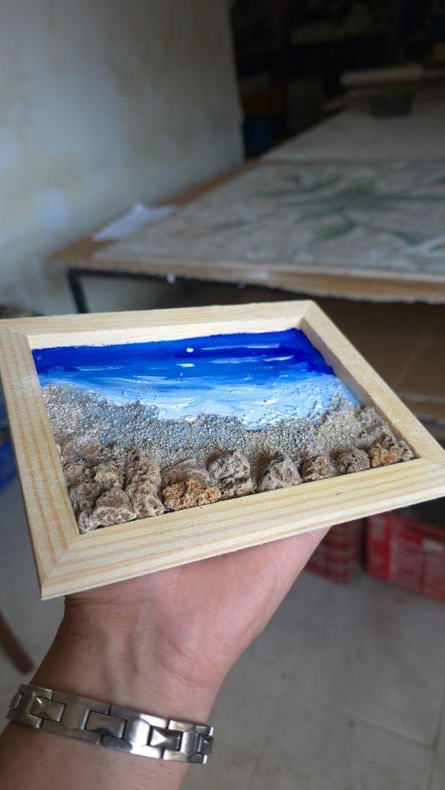 Quadro mare artigianale