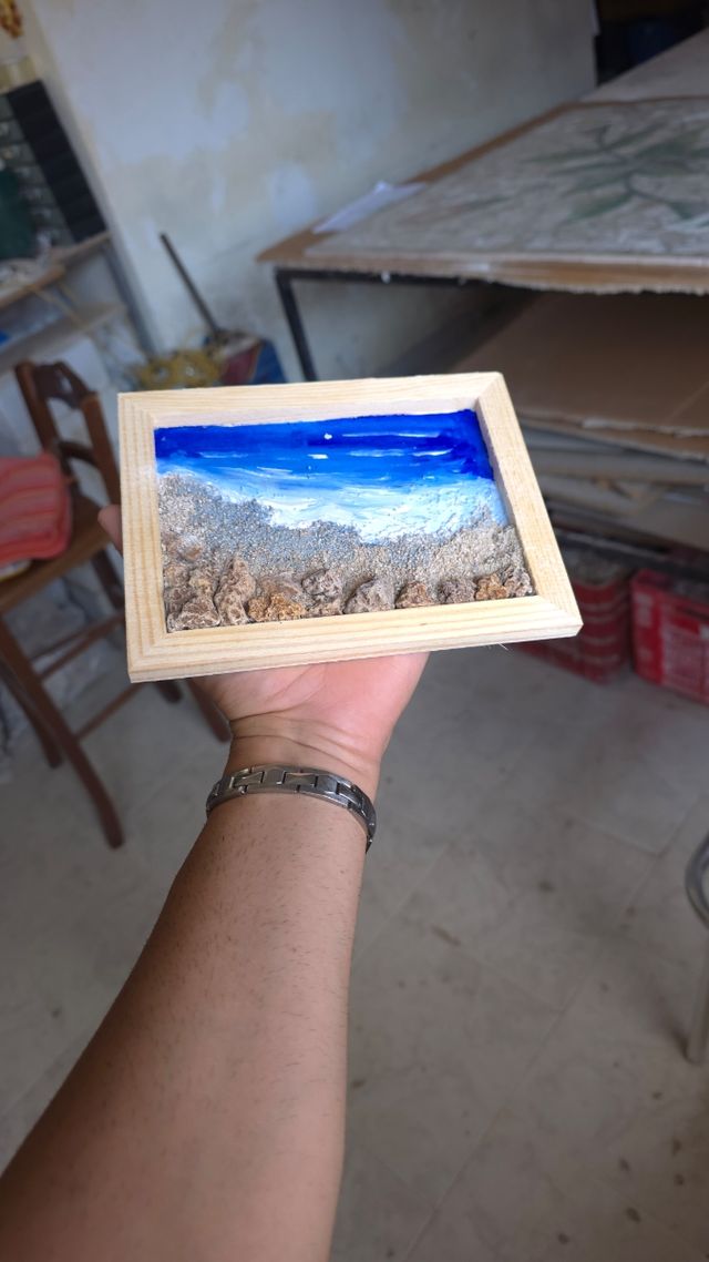 Quadro mare artigianale