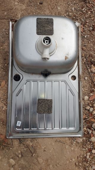 2 lavelli in acciaio inossidabile