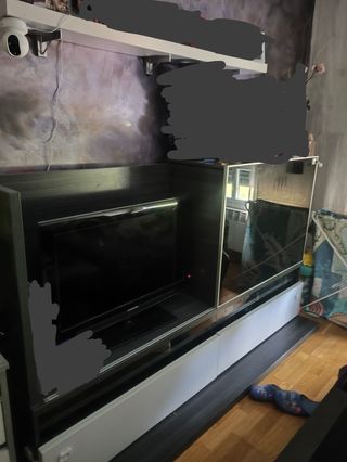 Mesa y mueble TV salón