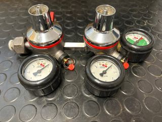 Regulador doble CO2 para cerveza/acuario
